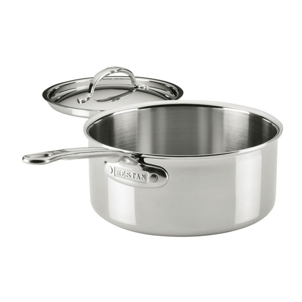 Hestan ProBond® Luxe 3-Quart Professional Clad Stainless Steel Saucepan with Lid (31782) - iFoodservice Online