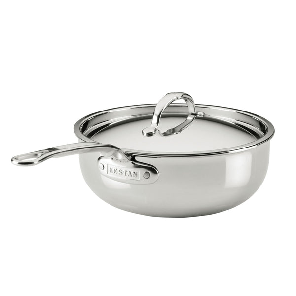 Hestan ProBond® Luxe 3.5-Quart Professional Clad Stainless Steel Essential Pan with Lid (31777) - iFoodservice Online