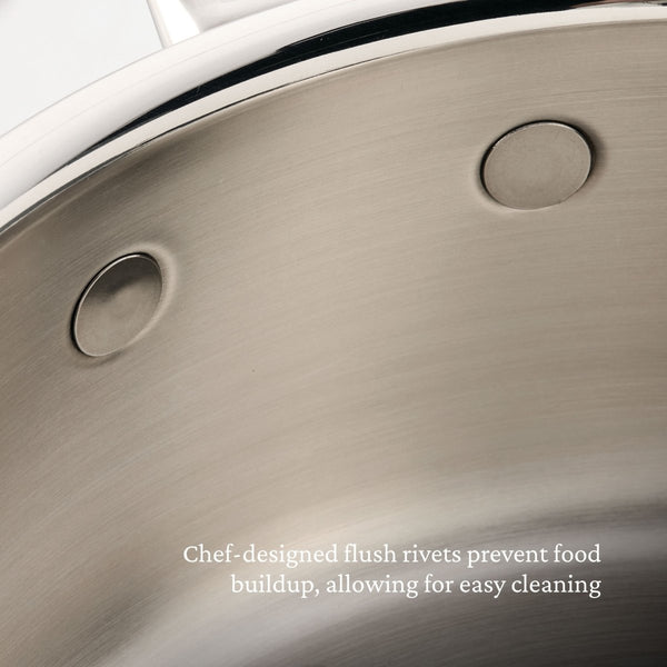 Hestan ProBond® Luxe 4-Quart Polished Professional Clad Stainless Steel Soup Pot with Lid (31793) - iFoodservice Online