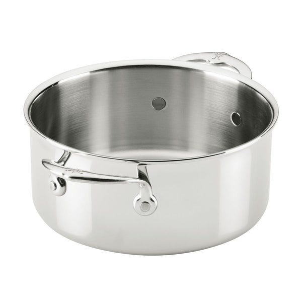 Hestan ProBond® Luxe 4-Quart Polished Professional Clad Stainless Steel Soup Pot with Lid (31793) - iFoodservice Online