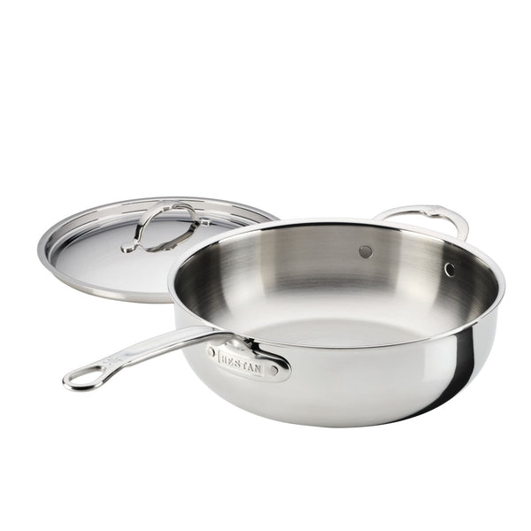 Hestan ProBond® Luxe 5-Quart Professional Clad Stainless Steel Essential Pan with Lid (31778) - iFoodservice Online