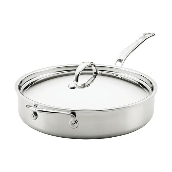 Hestan ProBond® Luxe 5-Quart Professional Clad Stainless Steel Sauté Pan with Lid (31776) - iFoodservice Online