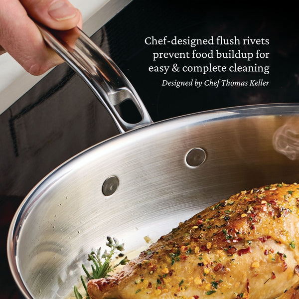 Hestan ProBond® Luxe 7-Piece Polished Professional Clad Stainless Steel Cookware Set (V09657) - iFoodservice Online