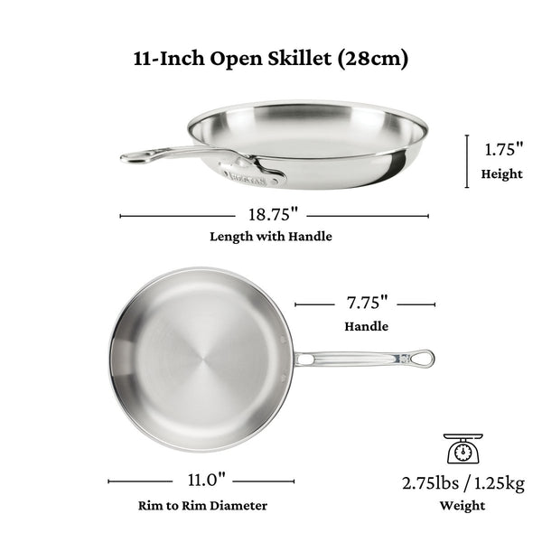 Hestan ProBond® Luxe 7-Piece Polished Professional Clad Stainless Steel Cookware Set (V09658) - iFoodservice Online