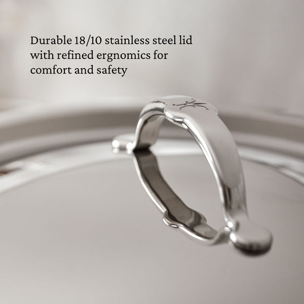 Hestan ProBond® Luxe 7-Piece Polished Professional Clad Stainless Steel Cookware Set (V09658) - iFoodservice Online