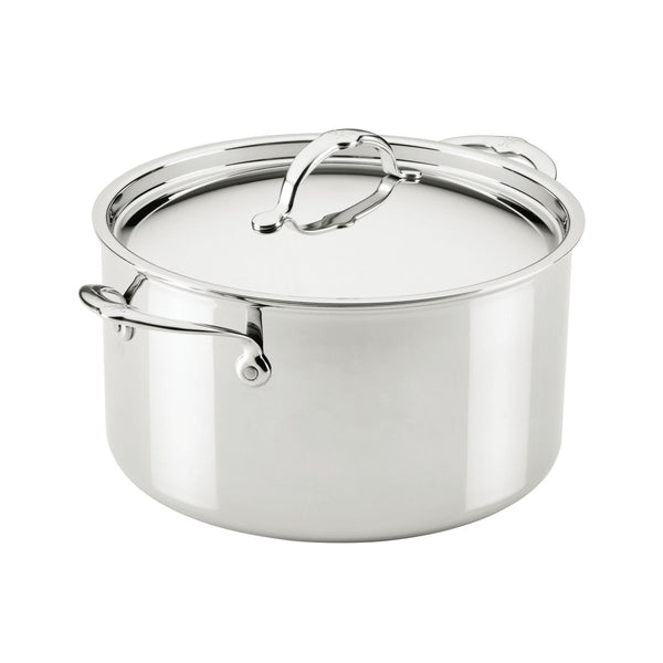 Hestan ProBond® Luxe 8-Quart Professional Clad Stainless Steel Stockpot with Lid (31773) - iFoodservice Online