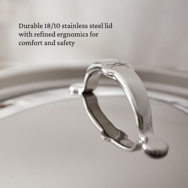 Hestan ProBond® Luxe 8-Quart Professional Clad Stainless Steel Stockpot with Lid (31773) - iFoodservice Online