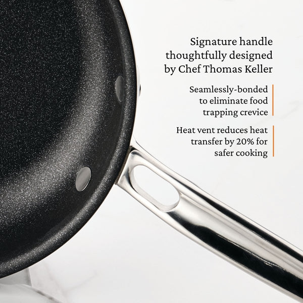 Hestan ProBond® Luxe 8.5" Professional Clad Stainless Steel Skillet with TITUM Nonstick (31785) - iFoodservice Online
