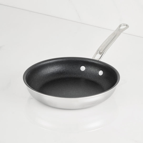Hestan ProBond® Luxe 8.5" Professional Clad Stainless Steel Skillet with TITUM Nonstick (31785) - iFoodservice Online