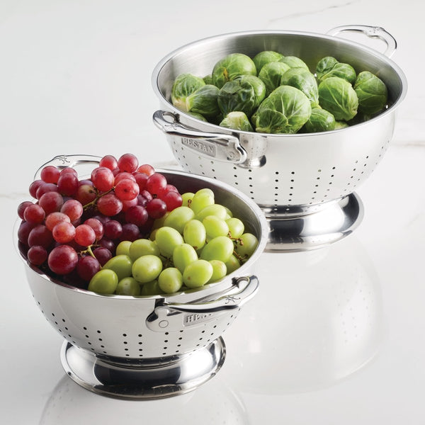 Hestan Provisions 2-Piece Stainless Steel Colander Set (3-Qt. & 5-Qt.) (48695) - iFoodservice Online