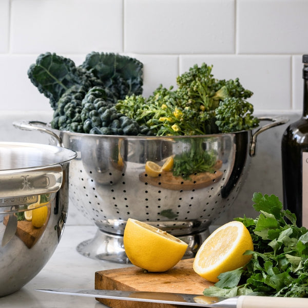 Hestan Provisions 3-Quart Stainless Steel Colander (48693) - iFoodservice Online