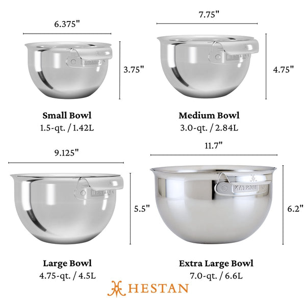 Hestan Provisions 7.0qt Stainless Steel Mixing Bowl (48855) - iFoodservice Online
