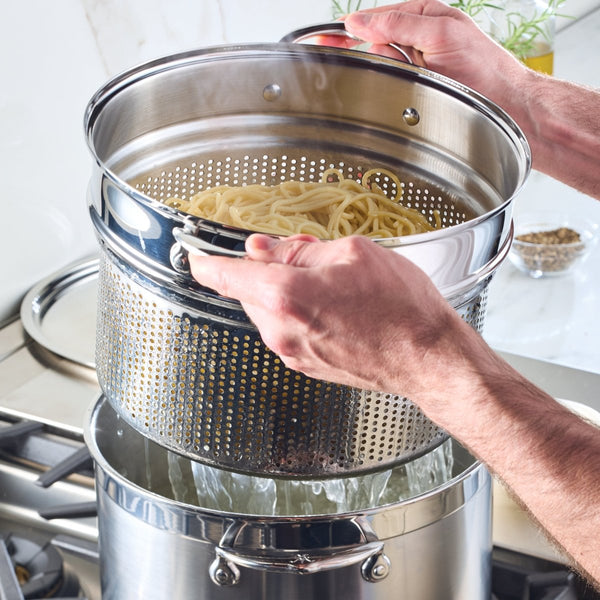 Hestan Provisions 8-Quart Stainless Steel Pasta Insert (71048) - iFoodservice Online