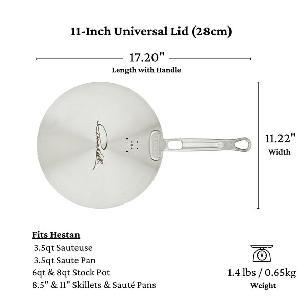 Hestan Thomas Keller Insignia™ 11" Stainless Steel Universal Lid (71049) - iFoodservice Online