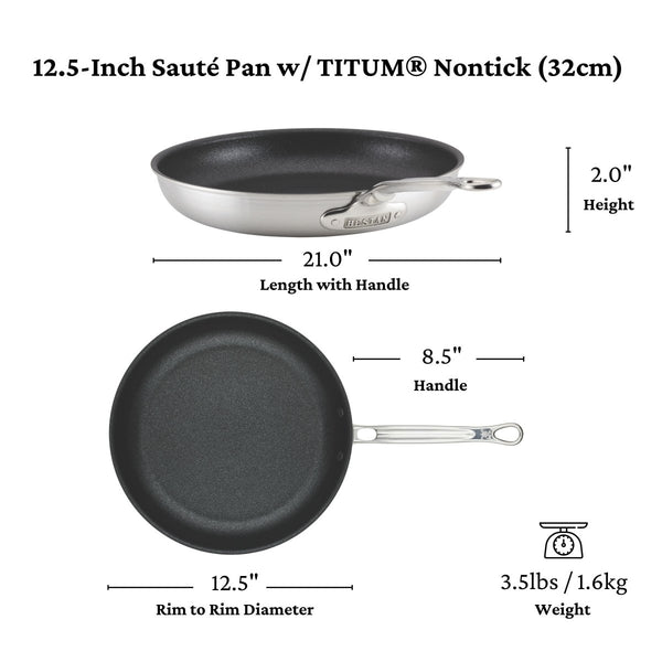 Hestan Thomas Keller Insignia™ 12.5" Skillet with TITUM® Nonstick (31031) - iFoodservice Online