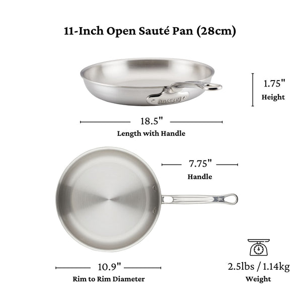 Hestan Thomas Keller Insignia™ 2-Piece Stainless Steel Skillet Set (11" & 12.5") (31013) - iFoodservice Online