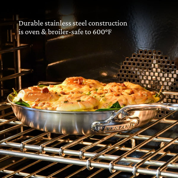 Hestan Thomas Keller Insignia™ 2-Piece Stainless Steel Skillet Set (11" & 12.5") (31013) - iFoodservice Online