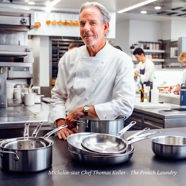 Hestan Thomas Keller Insignia™ 4-Quart Stainless Steel Saucepan with Helper Handle (31019) - iFoodservice Online
