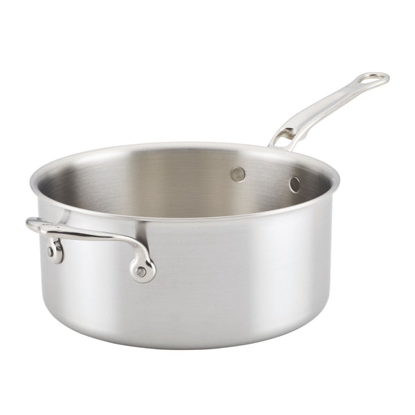 Hestan Thomas Keller Insignia™ 4-Quart Stainless Steel Saucepan with Helper Handle (31019) - iFoodservice Online