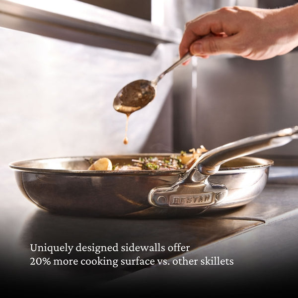 Hestan V2: ProBond® Luxe 5-Piece Professional Clad Stainless Steel Skillet Set 5-Piece Set (11”skillet, 2qt saucepans, and 3.5qt sauté) (31850) - iFoodservice Online