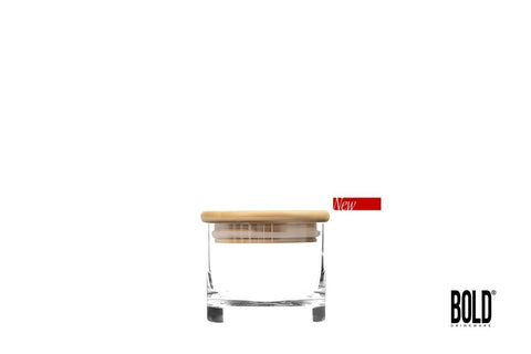 Hospitality Bold Cayman 6" Bartop Canister W/ Bamboo Top Pack of 1 (HUW120 - 001) - iFoodservice Online