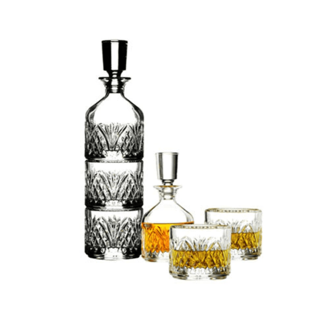 Hospitality Brands Majesty 3pc Stacking Decanter set Rocks (Pack of 4) HGS25560 - 004 - iFoodservice Online