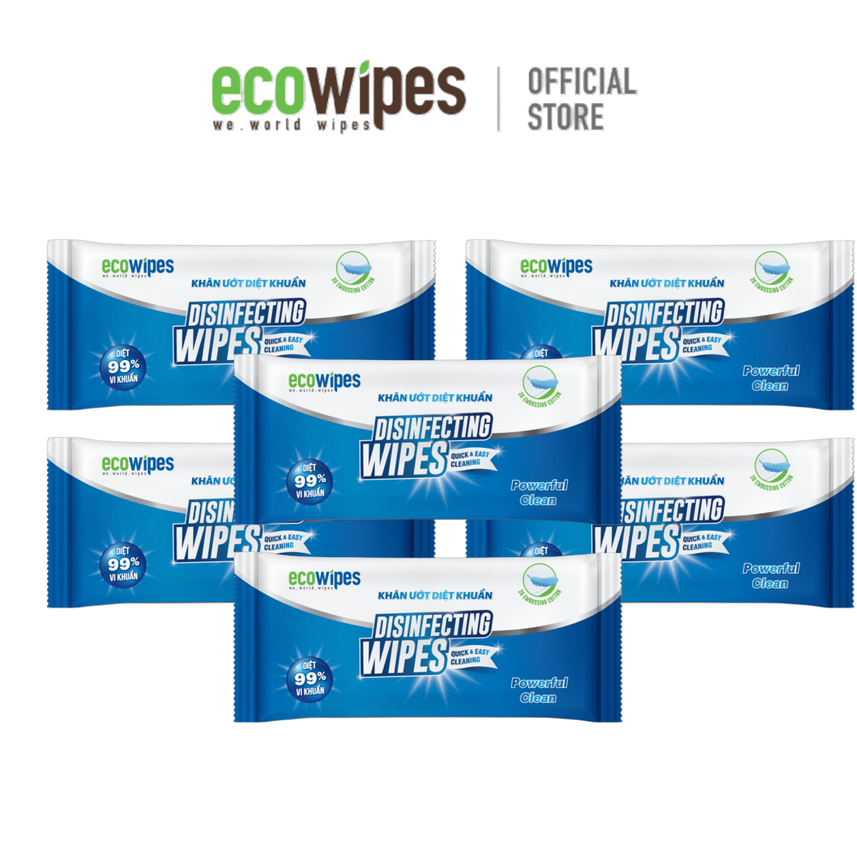Ifoodservice Supply Disposable Eco Disinfecting Wipes 6 Packs (IFS - DW - 60) - iFoodservice Online