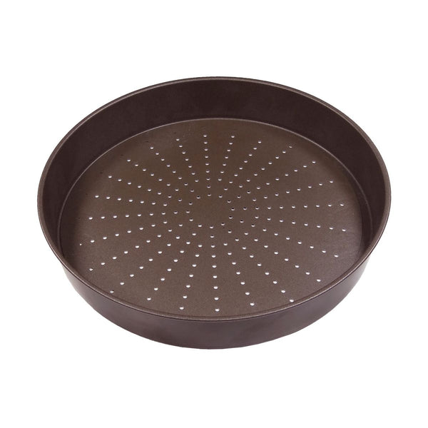 Louis Tellier Gobel Non - Stick Perf Custard Tart Pan Loose Bot 10 5/8''X1 3/4''H (252660) - iFoodservice Online