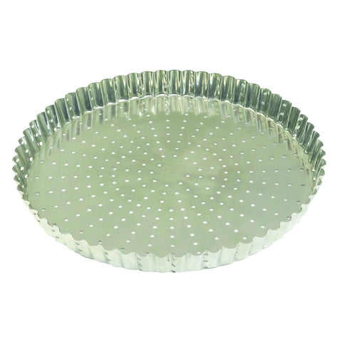 Louis Tellier Gobel Tin Round Fluted Tart Mould 12 5/8''X1 1/8''H (126350) - iFoodservice Online