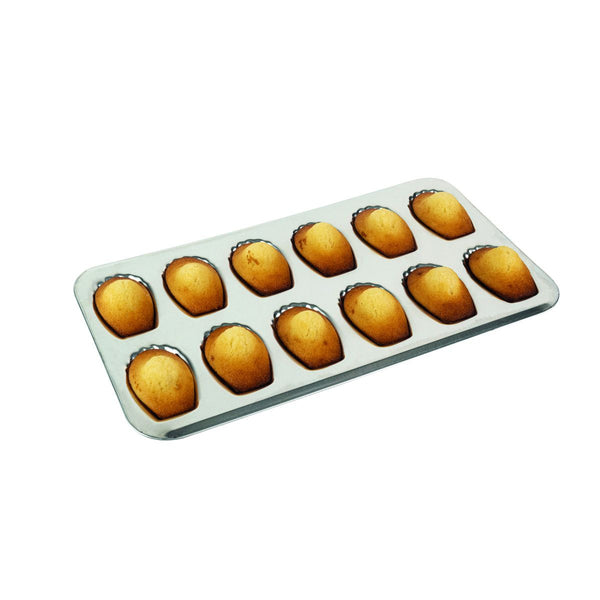 Louis Tellier Tin Madeleine Baking Sheet 15 1/2''X 7 7/8'' (164710) - iFoodservice Online