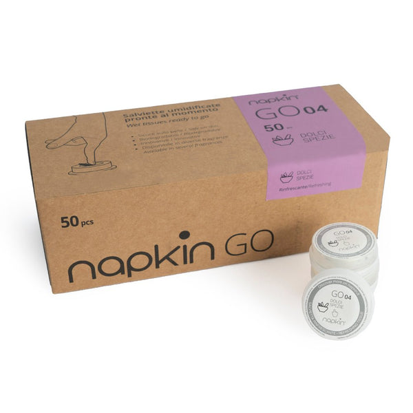 Napkin Go Sweet Spices Disposable Wet Wipes - iFoodservice Online