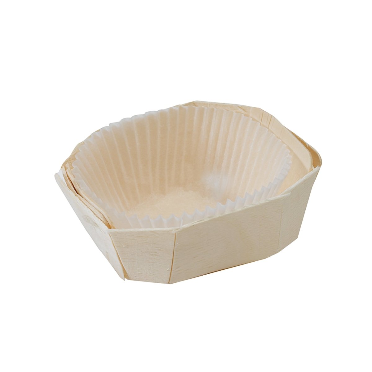 Packnwood LOVELY Wooden Baking Mold 4oz L:3.7in W:2.6in H:1.5in - iFoodservice Online