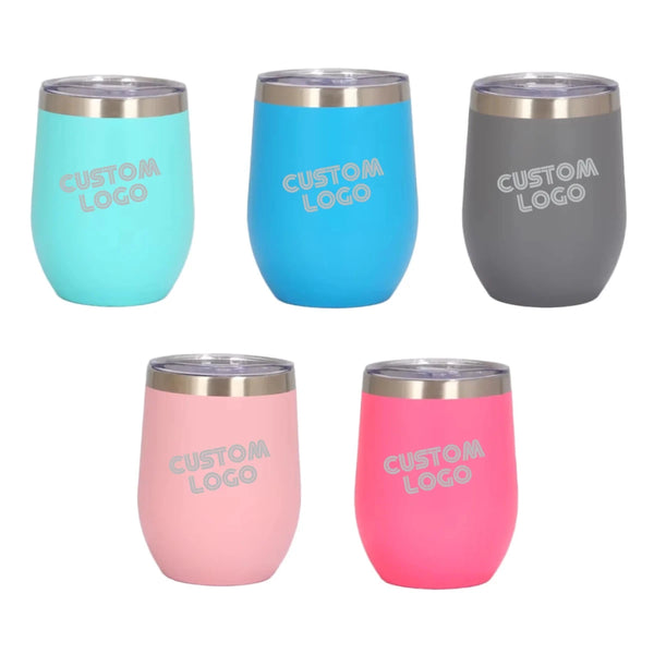 Personalized Engraved 12 oz Insulated Metal Tumbler - 12pcs - iFoodservice Online