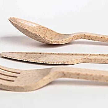Plantar Agave Cutlery Mix Pack - Fork, Spoon, Knife, Napkin Pack 200 (CMP200) - iFoodservice Online