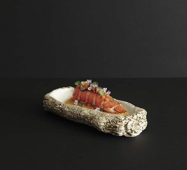 Purasangre Cedar Serving Dish / Platter Cedar 15.35x4.53x3.15 in - P997108 - iFoodservice Online