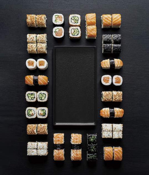 Purasangre Karasawa Rectangular Tray Black Karasawa 7.87x4.13x0.59 in - P997116B - iFoodservice Online