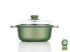Risoli Dr. Green® Stone Nonstick Saucepot With Glass Lid (00097DR/24GS) - iFoodservice Online