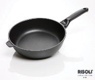 Risoli Frypan With Bakelite Handle With Non - Stick Coating Black plus (00104BP/28PN) - iFoodservice Online