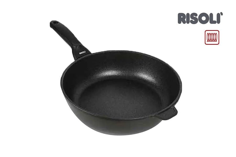 Risoli Frypan With Bakelite Handle, With Non - Stick Coating Black plus (00104BPIN/28) - iFoodservice Online