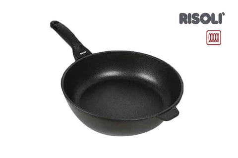 Risoli Frypan With Bakelite Handle, With Non - Stick Coating Black plus (00104BPIN/28) - iFoodservice Online
