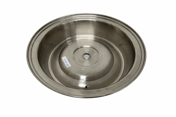 S/S Plate Cover 11 - 12/16" to 12 - 1/16"dia Round Standard Foot with Finger Hole - iFoodservice Online