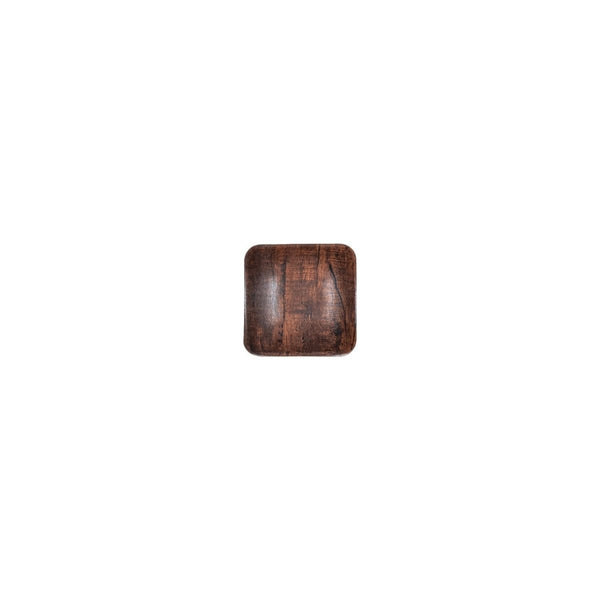 Turgla EcoGrain 4.75" x 4.75" x h:1.5" 7 oz. Square Brown Composite Bowl (Set of 12) (TRI444) - iFoodservice Online
