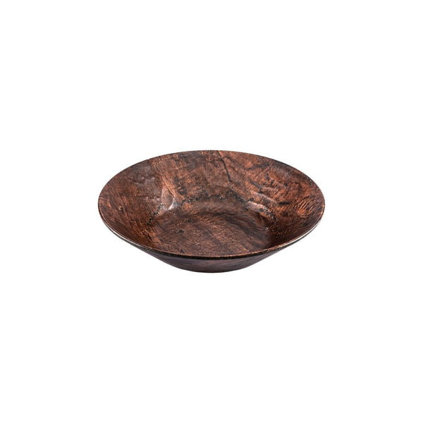 Turgla EcoGrain dia.13.5" h:3.25" 4.46 qt. Round Brown Composite Bowl (Set of 12) (TRI789) - iFoodservice Online