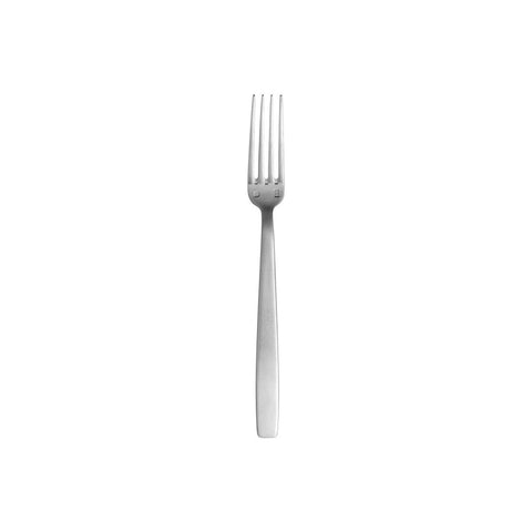 Turgla Flatware Astoria 7.5" Silver Brushed Stainless Steel Dessert Fork 18/10, Set of 12 (ETE1520 - 14) - iFoodservice Online