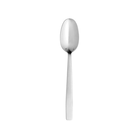 Turgla Flatware Astoria 8.5" Silver Brushed Stainless Steel Serving Spoon 18/10 (Set of 12) (ETE1520 - 2) - iFoodservice Online