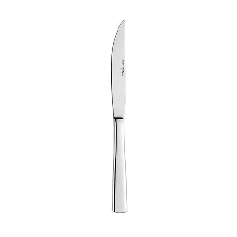 Turgla Flatware Atlantis 9.25" Silver Stainless Steel Steak Knife 18/10, Set of 12 (ETE3010 - 45) - iFoodservice Online