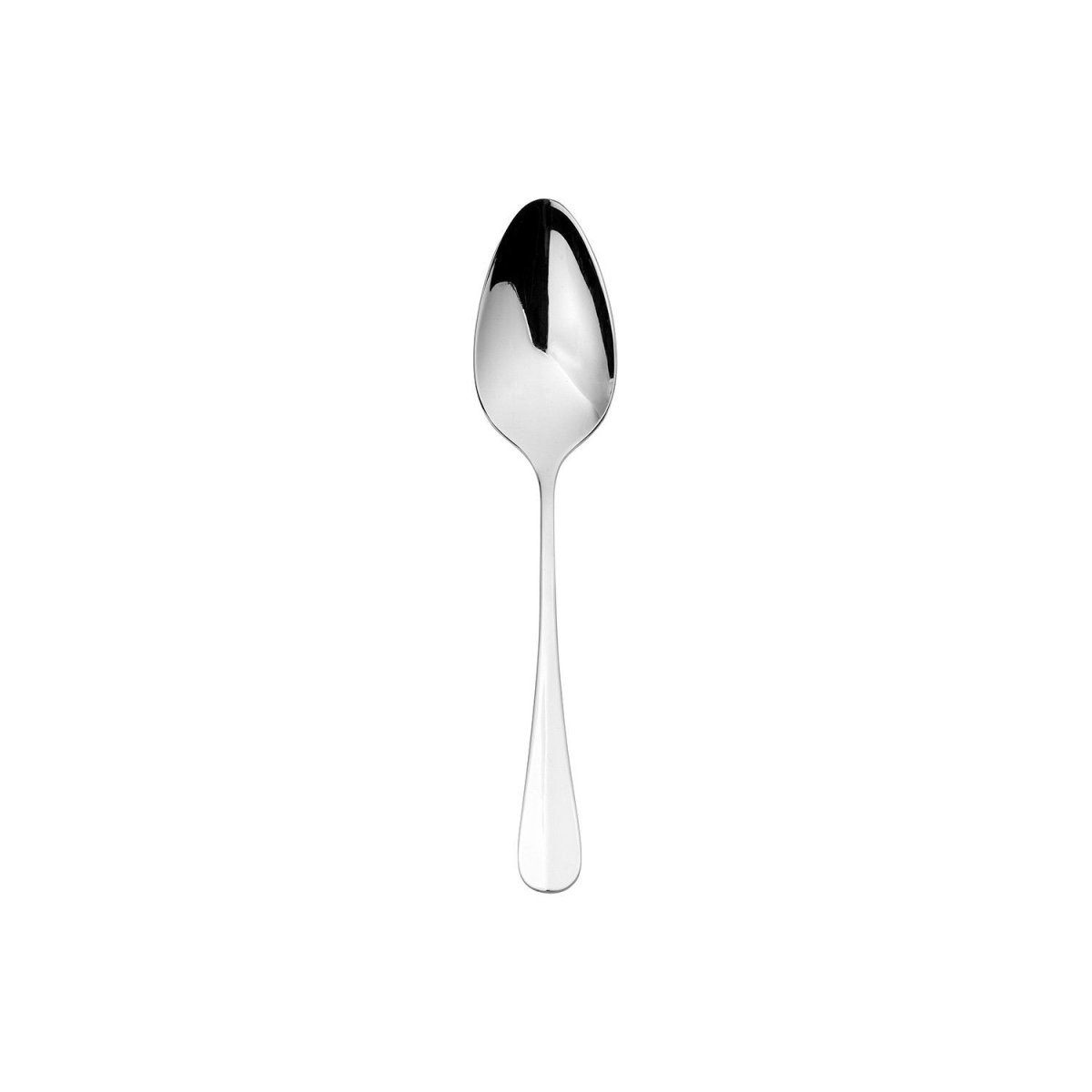 Turgla Flatware Baguette 7.5" Silver Stainless Steel Dessert/Soup Spoon 18/10, Set of 12 (ETE1610 - 15) - iFoodservice Online