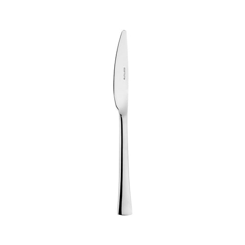Turgla Flatware Curve 8.75" Silver Stainless Steel Dinner Knife Mono 18/10, Set of 12 (ETE964 - 5) - iFoodservice Online