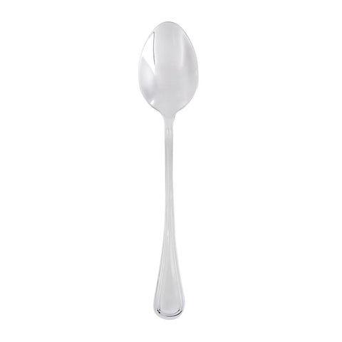 Turgla Flatware Elegance 7" Silver Stainless Steel Dessert/Soup Spoon 18/10 (Set of 12) (ETE966 - 15) - iFoodservice Online