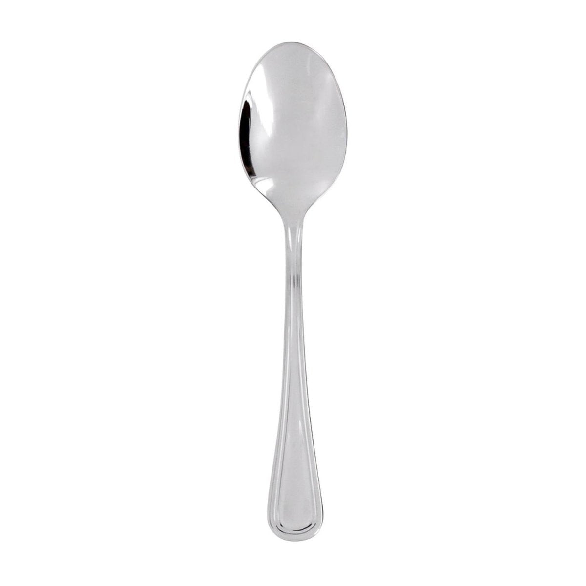 Turgla Flatware Elegance 7.5" Silver Stainless Steel A.D. Coffee Spoon 18/10 (Set of 12) (ETE966 - 26) - iFoodservice Online